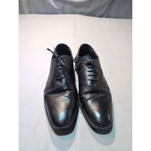 Mishall by Tandy Black Leather Oxford Dress Shoes Mens Size 275E